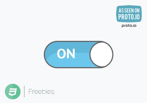 Freebies section launched with CSS3-only on/off flipswitch