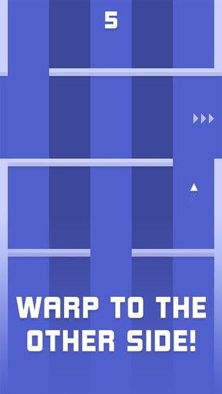 Simple but difficult gameplay Radical has a game app UI with striking colors