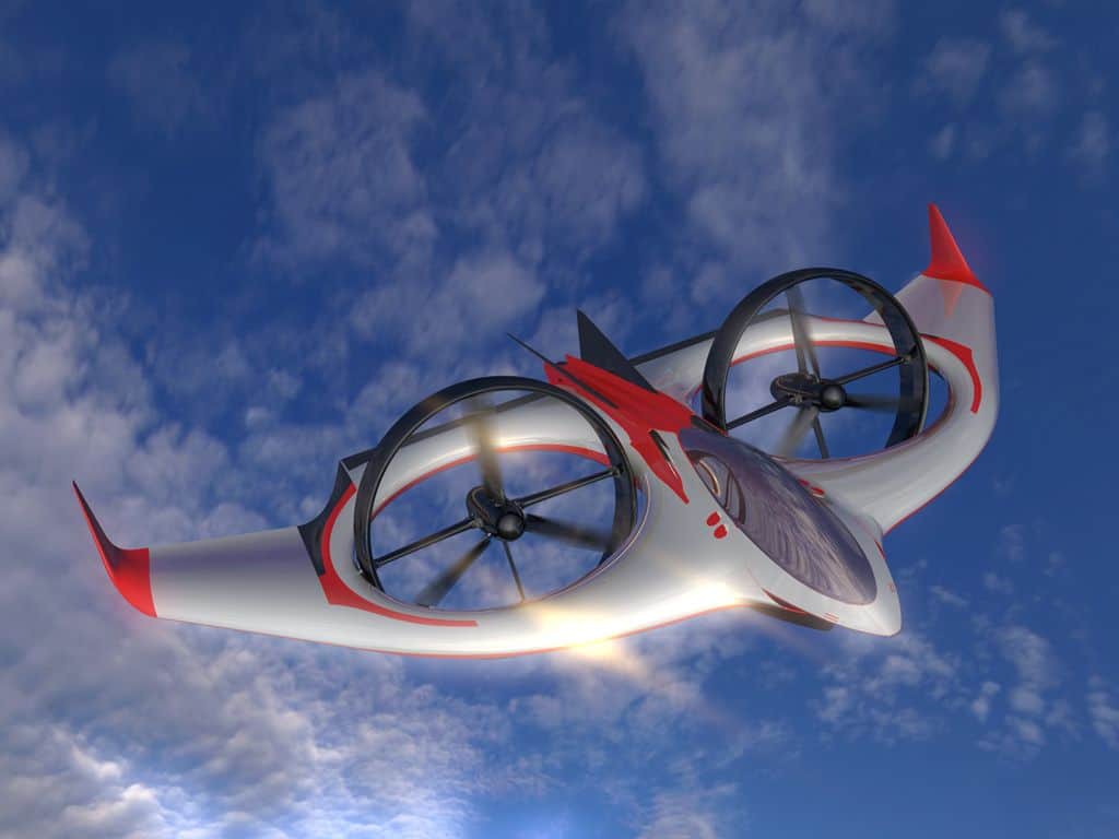 Project Zero in the skies, a gorgeous tech product that combines helicopter and airplane technologies.