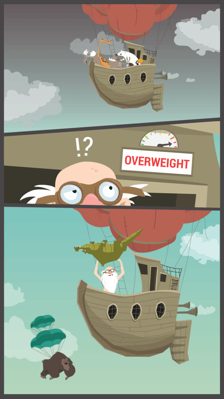 Mobile game Noah's Arkways sports some beautiful illustrations in the app design