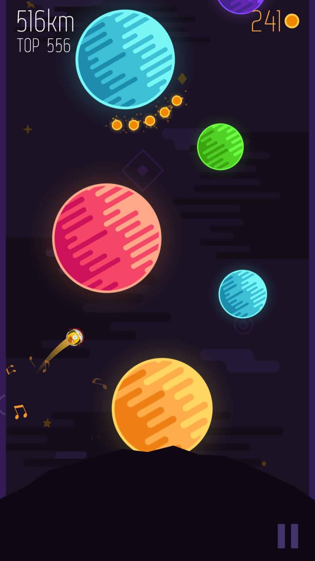 The colorful planets gives a good sense of fun to the app design of Planet Leap