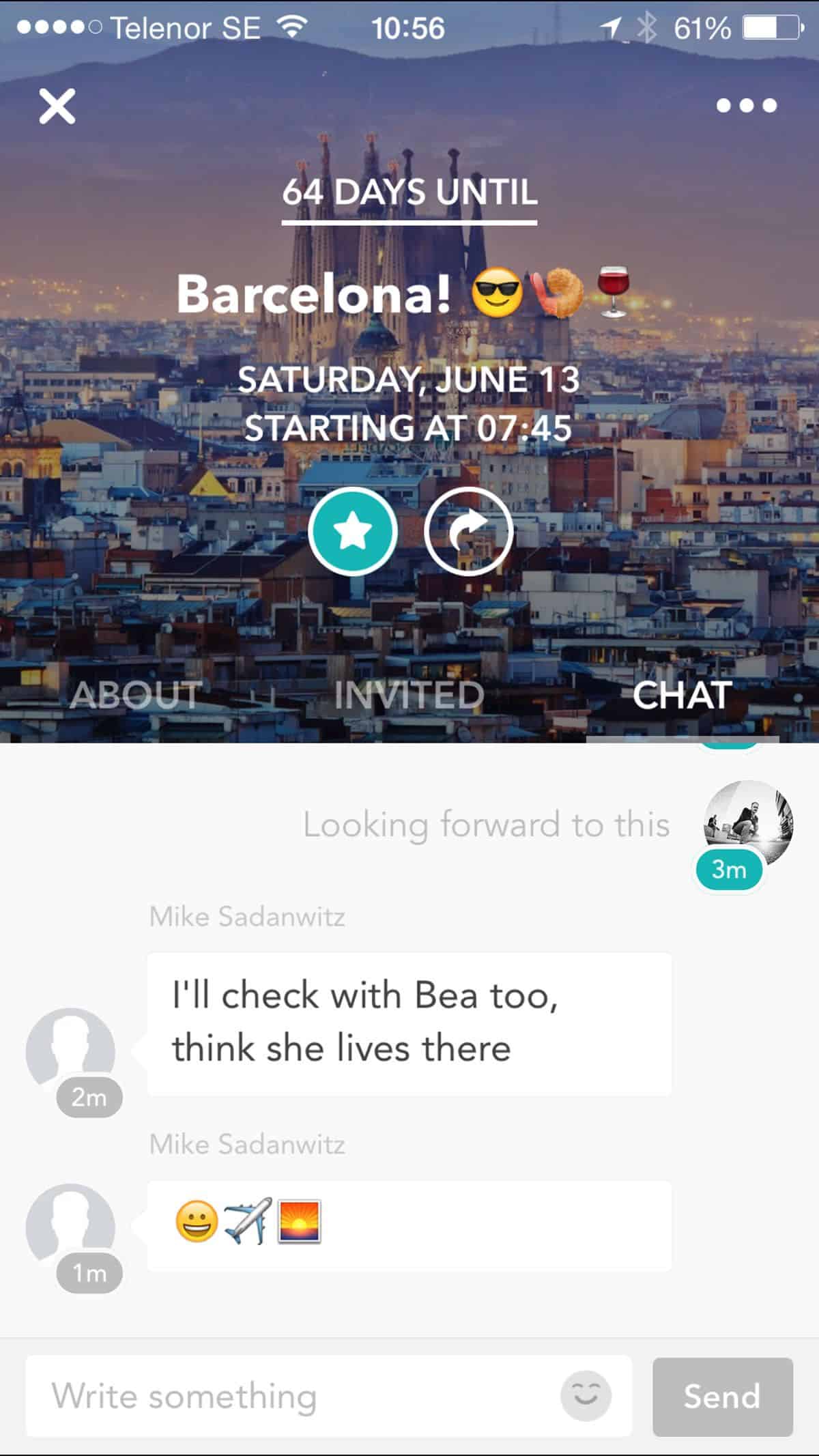 Raft social calendar app also integrates chat and does so with a sleek UI design