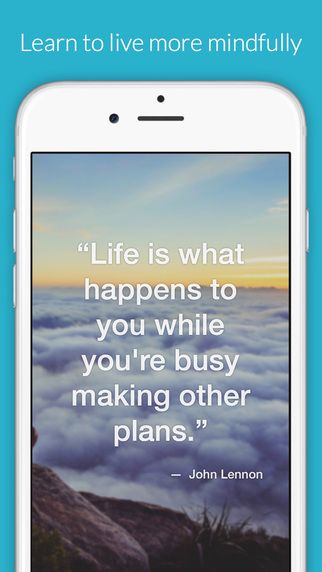 Screenshot of The Now, app to practice mindfulness