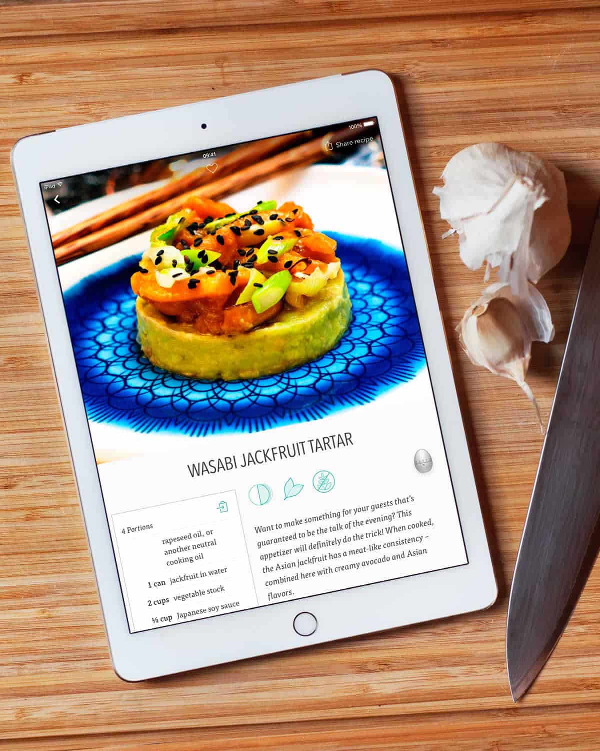 Vegourmet selects the best in food photography to spice up their app design