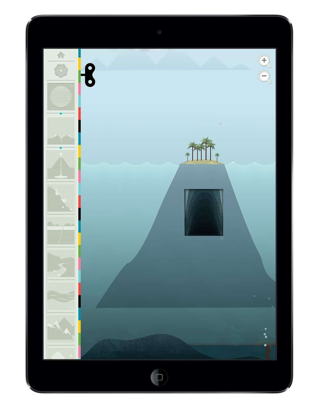 Screenshot of the beautifully illustrated app UI design of The Eart on iPad.