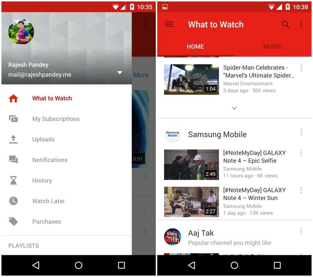 YouTube redesigned its navigation from drawer to tabs, changing the game of good Android UX design.