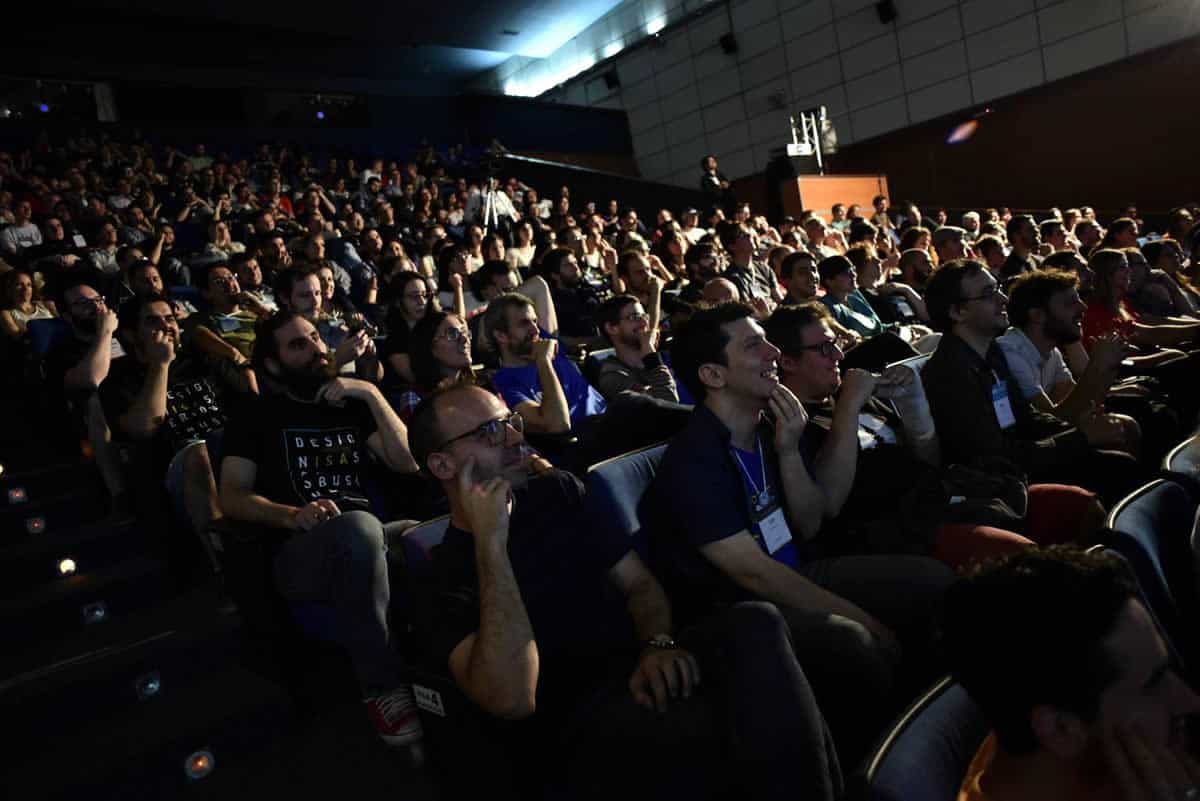 Attentive audience at ISA15, an interaction design conference supported by the global IxDA