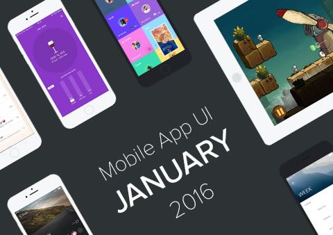 Top 10 Mobile App UI of January 2016