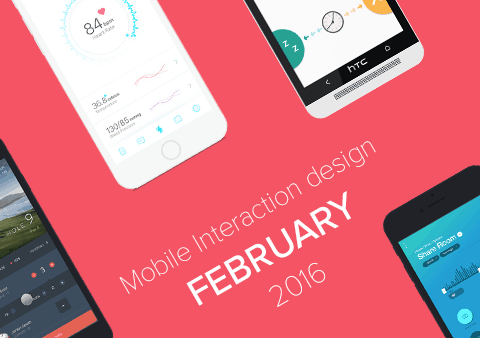 Top 5 Mobile Interaction Designs of February 2016