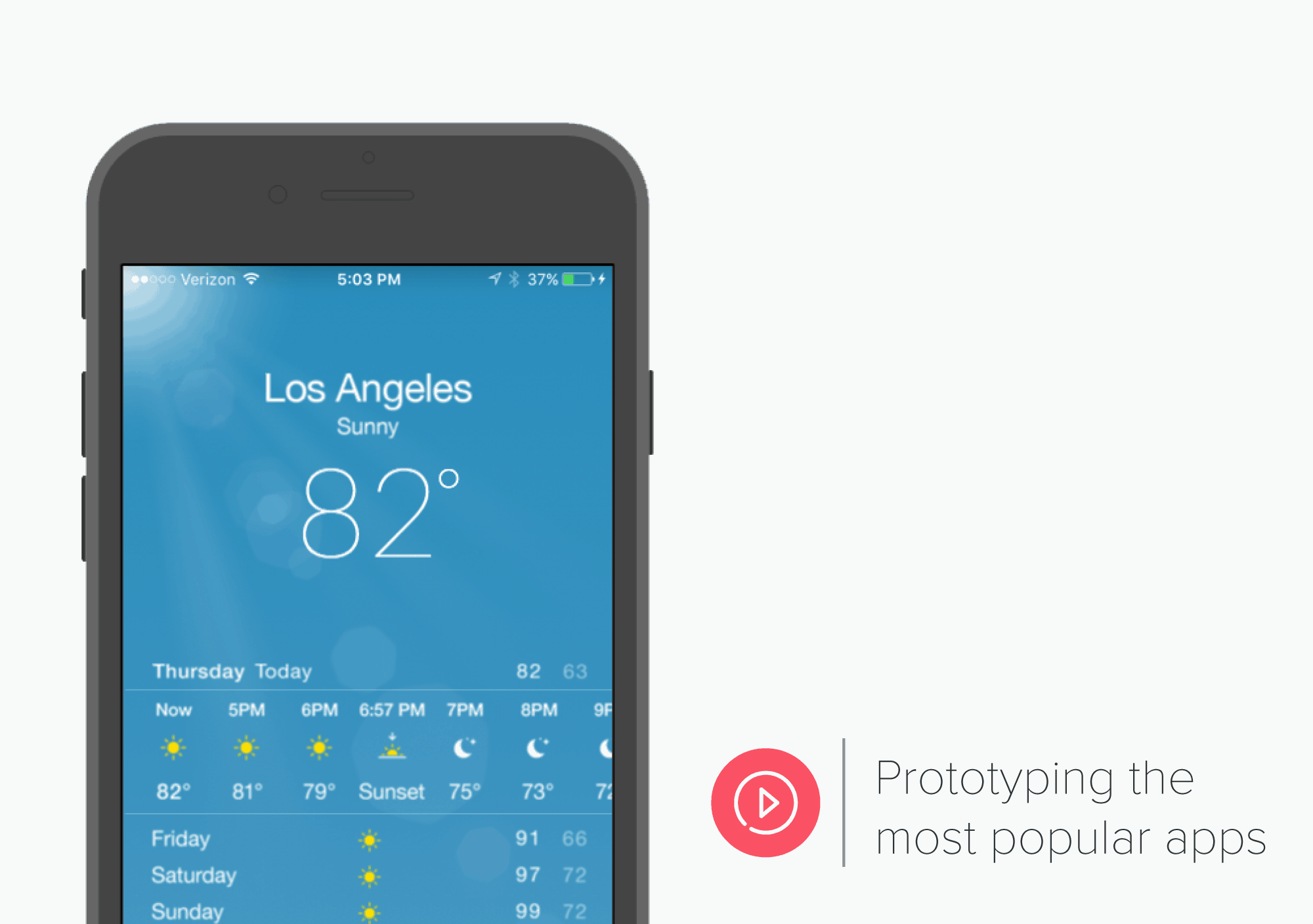 Recreating iOS Weather app