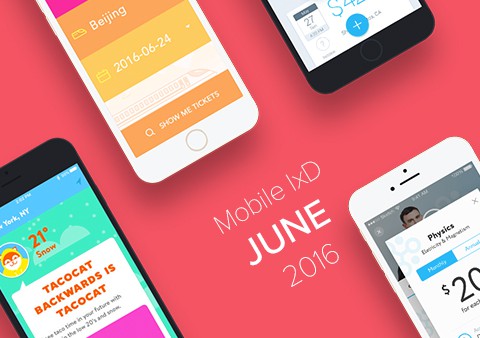Top 5 Mobile Interaction Designs of June 2016
