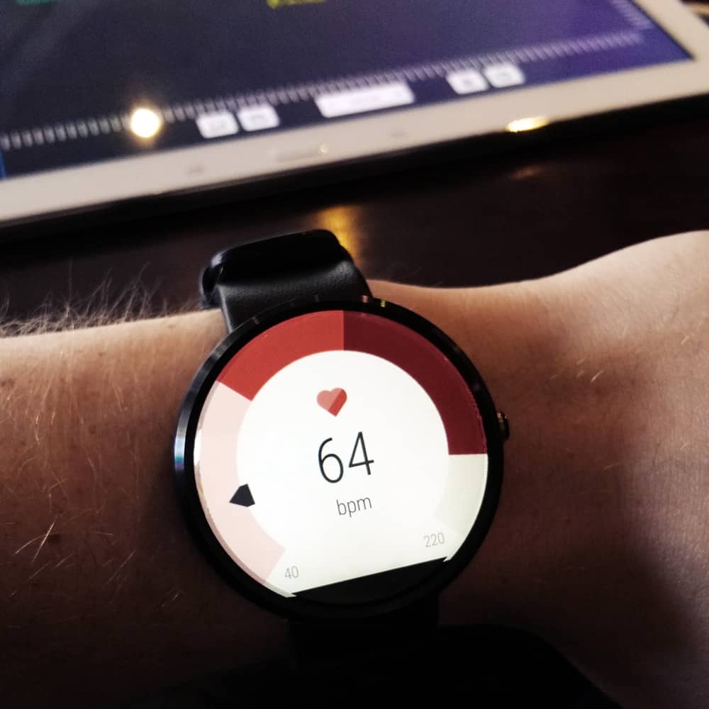 android wear heart rate