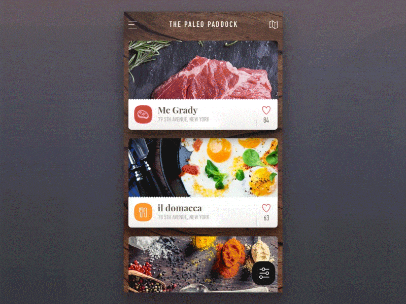 The Paleo Paddock app design by Platform, a design-focused digital agency led by CEO and Creative Director Lukas Horak.