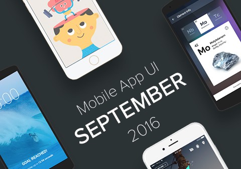 Top 10 Mobile App UI of September 2016