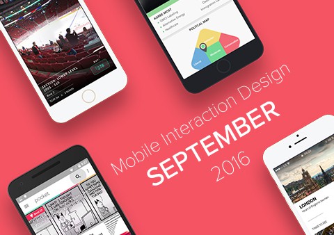 Top 5 Mobile Interaction Designs of September 2016