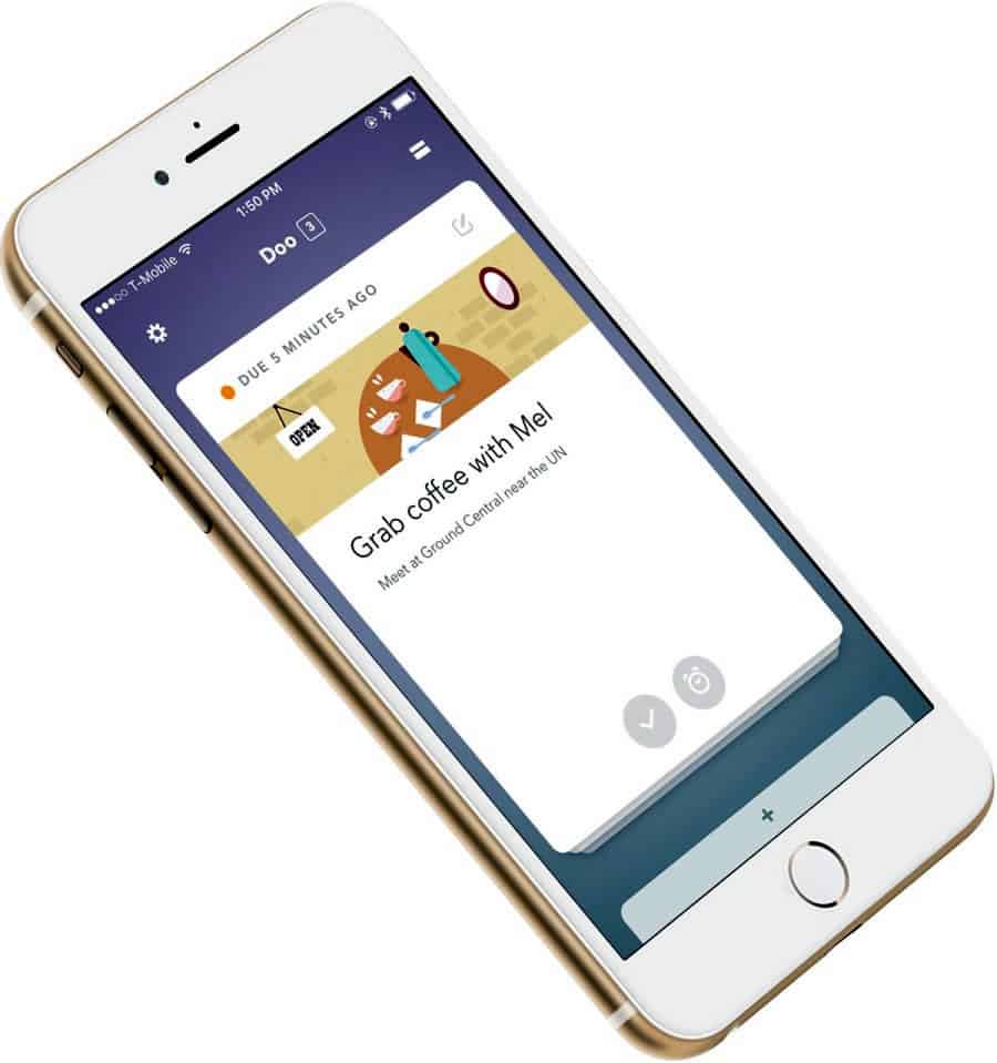 A photo of Doo app, Best Mobile App UI Designs of 2016