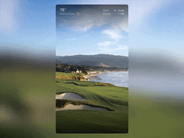 A photo of Triple Bogey app, Best Mobile Interaction Designs of 2016
