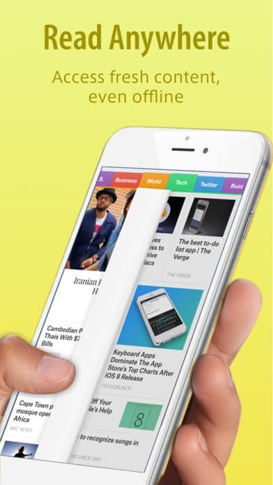 A photo of SmartNews app, Top 10 Mobile App UI of October 2016
