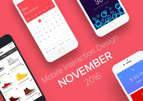 Top 5 Mobile Interaction Designs of November 2016