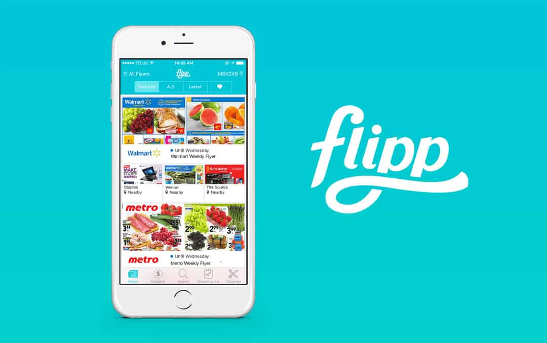 A photo of Flipp, one of many useful apps.