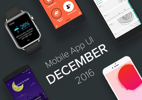 Top 10 Mobile App UI of December 2016