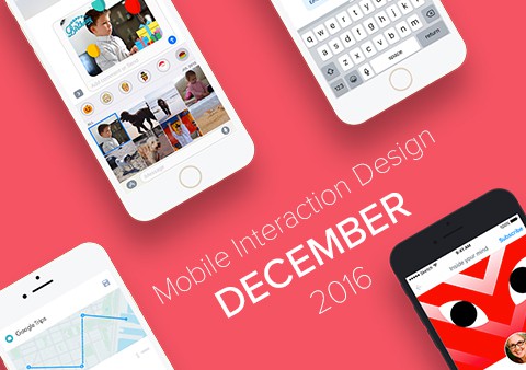 Top 5 Mobile Interaction Designs of December 2016