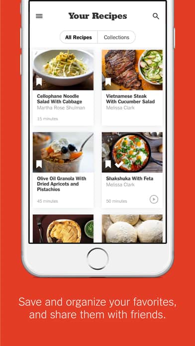 A photo of NYT Cooking app, Top 10 Mobile App UI of December 2016