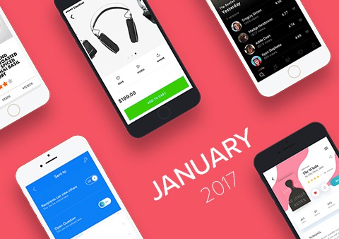 Top 5 Mobile Interaction Designs of January 2017
