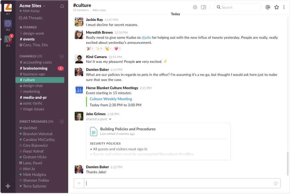 slack channel multiple workspaces