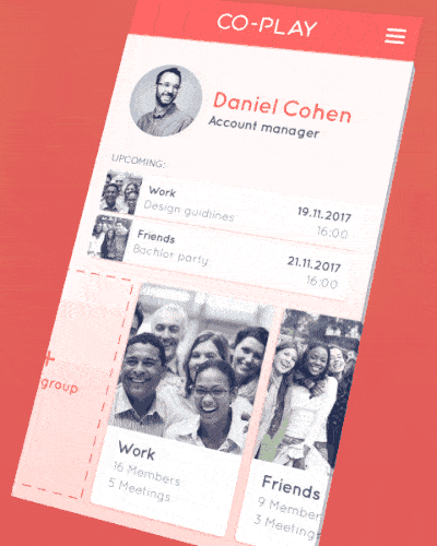 An image of the Co-Play Interaction, top mobile interaction design of February 2017