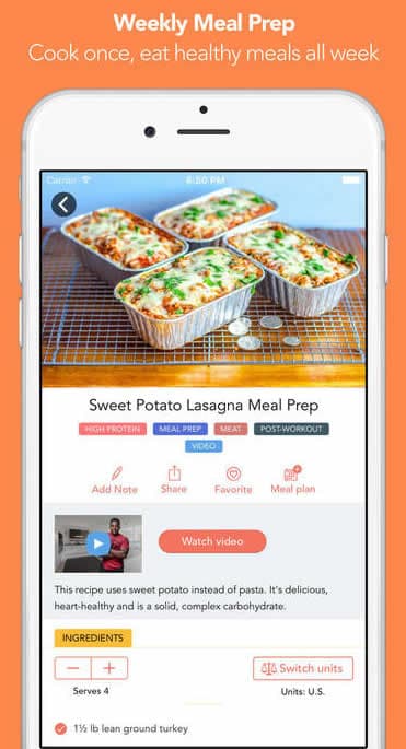 A photo of Fit Men Cook, Top 10 Mobile App UI of March 2017