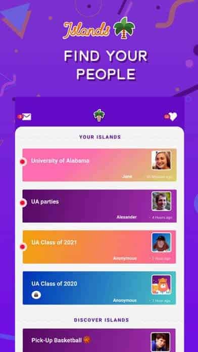 A photo of Islands, Top 10 Mobile App UI of September 2017