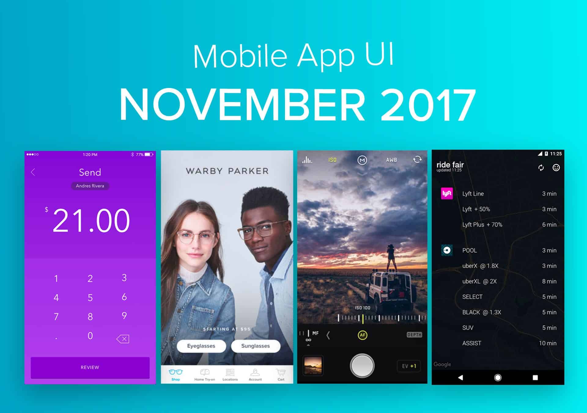 Top 10 Mobile App UI of November 2017