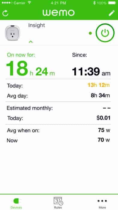A photo of WeMo, Top 10 Mobile App UI of November 2017