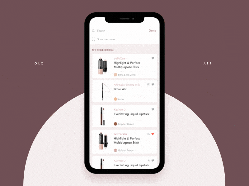 An image of the Product Details Screen Animation app concept, top mobile interaction design of December 2017