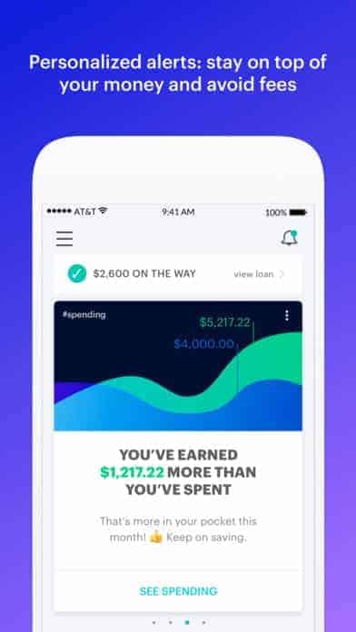 A photo of MoneyLion, Top Mobile App UI of 2017