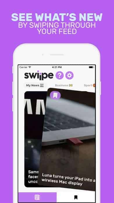 A photo of Swiipe, Top Mobile App UI of 2017
