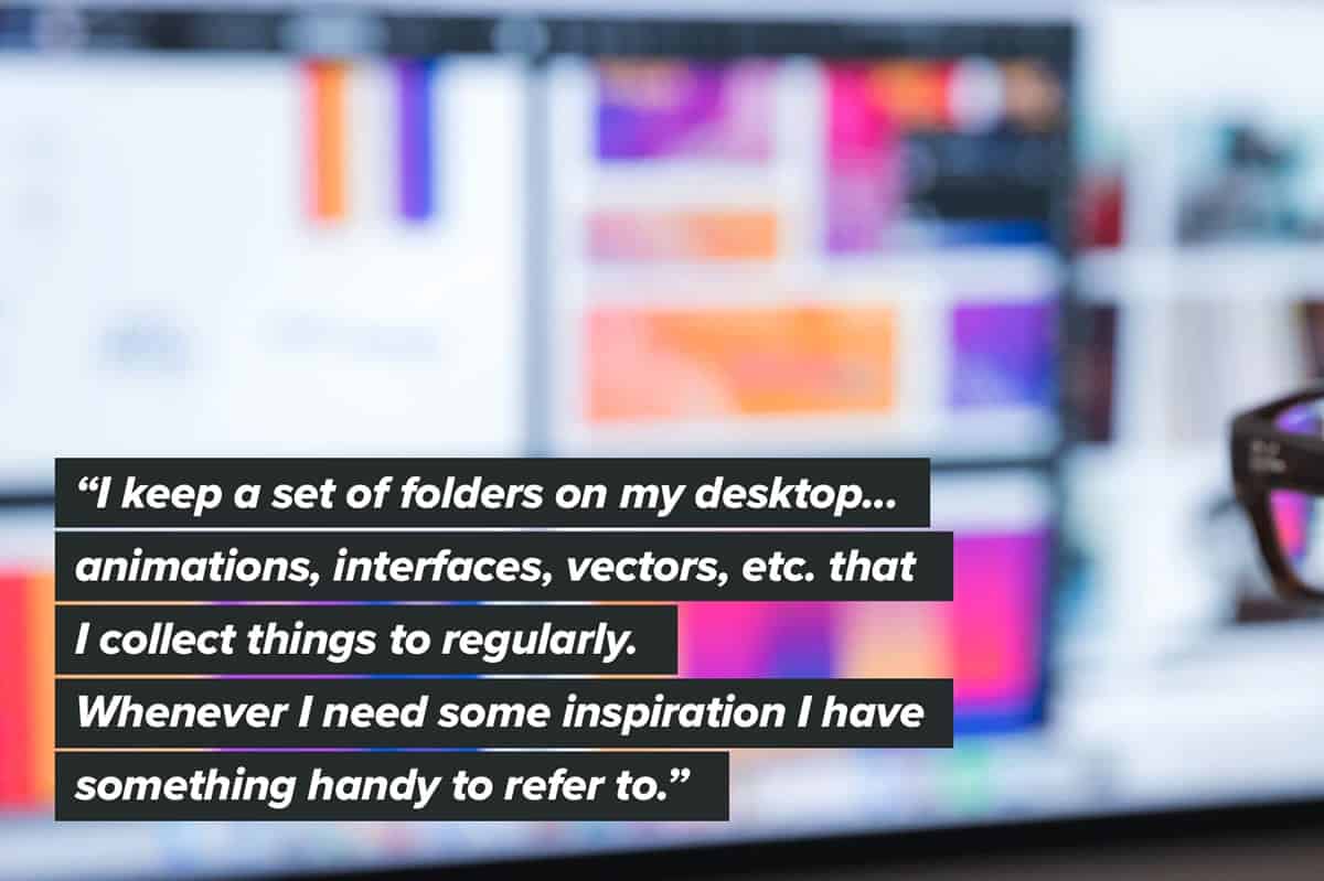 A quote about organization tips to help inspire designers.