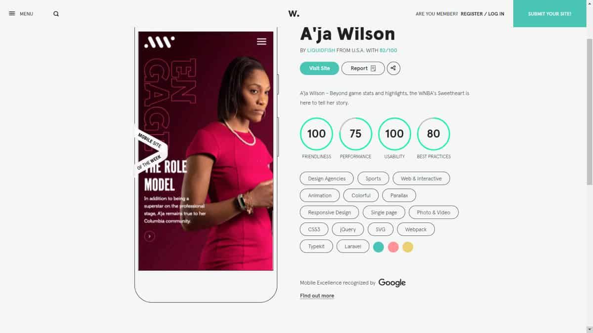 Awwwards provides feedback from experts, which will help you design better apps.