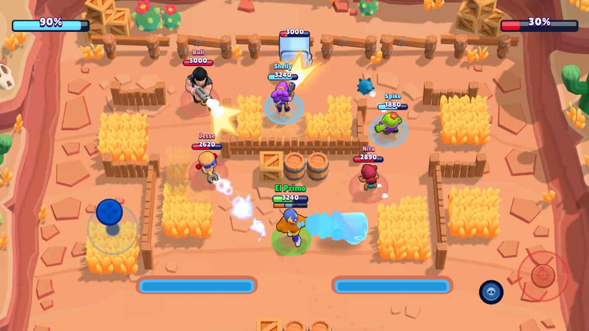 A screenshot from the mobile game Brawl Stars.