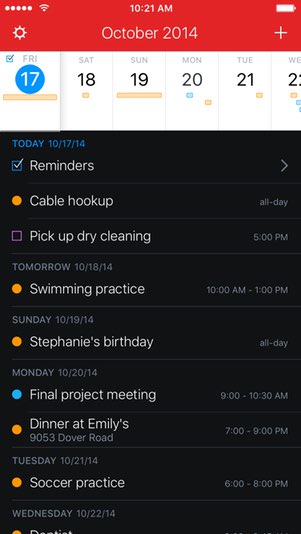 A photo of Fantastical 2, Top 5 Mobile App Designs of January 2020