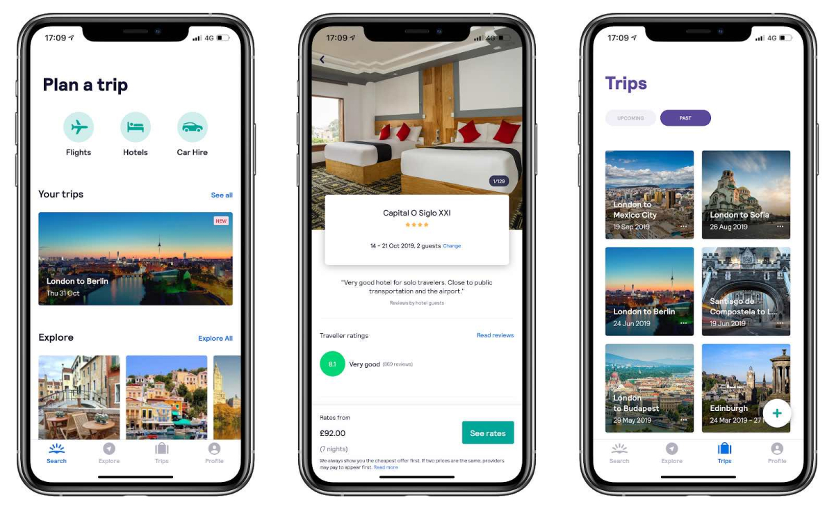 A photo of Skyscanner, Top 5 Mobile App Designs of February 2020