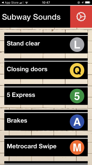 A photo of NYC Subway Sounds, Top 5 Mobile App Designs of Summer 2020