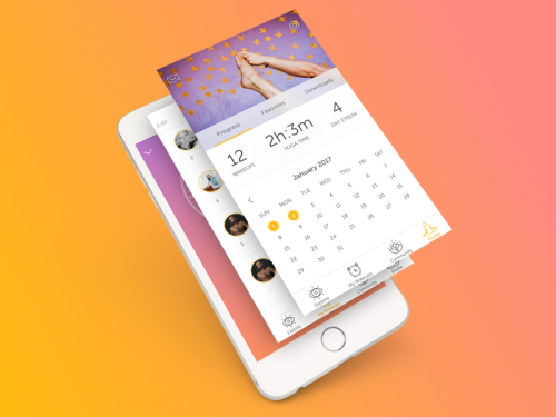 A photo of yoga wake up, Top 5 Mobile App Designs of Summer 2020